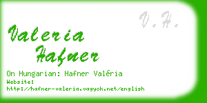 valeria hafner business card